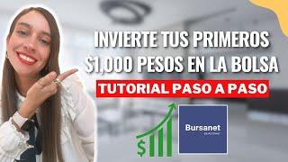 Como invertir en la bolsa de valores. Tutorial Bursanet