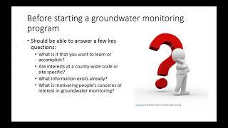 Understanding groundwater quality through a private well monitoring program
