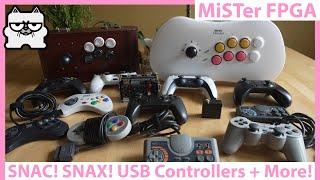 MiSTer FPGA DE10 NANO! SNAC and SNAX Adapters + USB Controllers and Arcade Sticks for MiSTer!