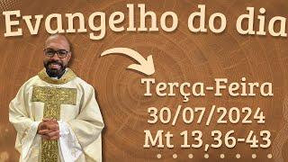 EVANGELHO DO DIA –30/07/2024 - HOMILIA DIÁRIA – LITURGIA DE HOJE - EVANGELHO DE HOJE -PADRE GUSTAVO