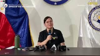 LIVE Press Conference: VP Sara Duterte sa OVP Western Mindanao Satellite Office sa Zamboanga City