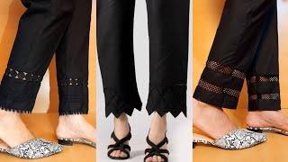 2022 #Black #Trouser #Design|#Black #Capri Design|#Black #Palazzo Pant Design|#Black #Shalwar Design