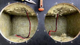 The effect of damping or isolating your bass cabinet Pt. 1: no isolation vs. mineral wool