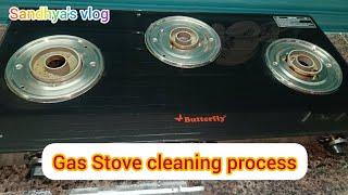 Gas stove cleaning process  - Small vlog #VoiceofSandhyasri