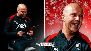 Arne Slot talks through his Sky Sports ‘Christmas cards’ | “The most special thing I’ve experienced”