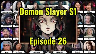 Demon Slayer Season 1 FULL Episode 26 Reaction Mashup | Kimetsu No Yaiba Rehabilitation Training Arc