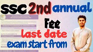 SSC 2nd Annual Exam 2024 Dates, Apply Last date, Fee