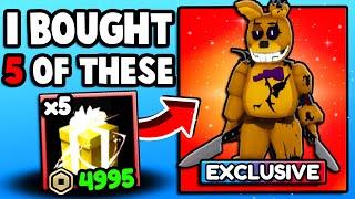 I Bought 5 TARNISHED SPRING BONNIE UNITS! *NEW OP STARTER* (Five Nights TD)