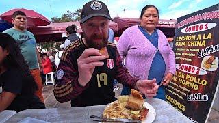 Street Food Tour in Peru! Lechon ULTIMATE Peruvian Food + Market Tour in Cusco