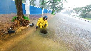 Awesome  Big Whirlpool With A Heavy Rain Drain Unclogging