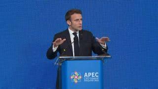 'We need a single global order' says Macron at APEC summit | AFP