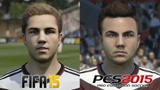 FIFA 15 vs PES 2015 GERMANY (National Team) Face Comparison