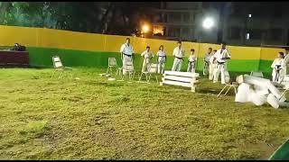 Vidyasagar Central club bagajotin kyokushin karate demonstration