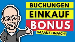 Bonus berechnen und buchen im Einkauf gaaanz einfach!