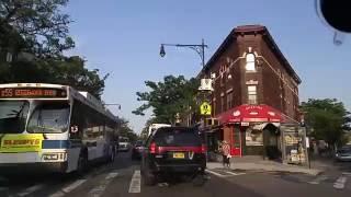 Driving by Ridgewood in Queens,New York