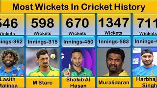 Most Wickets In Cricket History 1970-2023 !!  Top 30 Bowlers !! Mm6 Sports!