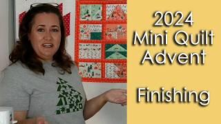 Finishing Video: 2024 Mini Quilt Advent