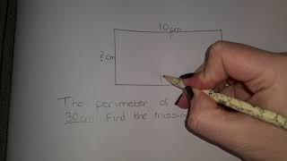 Solving Perimeter Problems - Maths