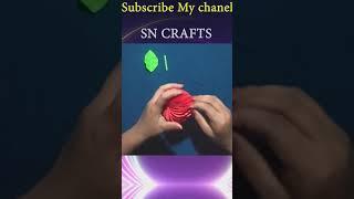 DIY PAPER APPLE  Easy kids craft ideas Apple 3D  SN Crafts