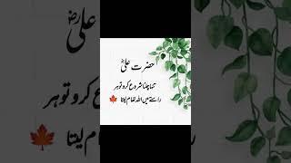 Hazrat Ali (R.A.)  حضرت علی رضی         #shorts #hazratali #hazrataliquotes #hazratalisaying #quotes