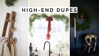 HIGH END VS THRIFT STORE *CHRISTMAS EDITION* | DIY HIGH END DUPES HOLIDAY DECOR ON A BUDGET