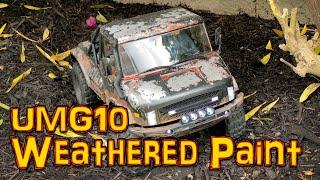 DIY Axial Umg10 Unimog weathered paint job. How to paint patina on a rat rod rc car body.