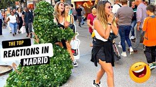 BEST REACTIONS in Madrid, Spain  Not Bushman But BushWoman Prank  Part 2