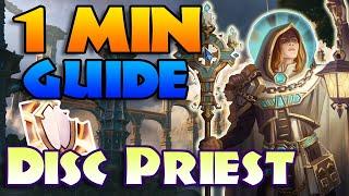 QUICK Disc Priest 1 Minute GUIDE for M+  ~ Season 3 Dragonflight Discipline (Bite-Sized Guide)