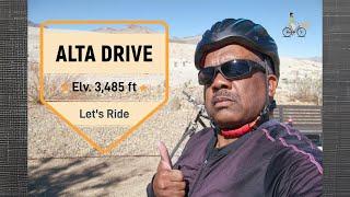 Bicycle Ride Down Alta Drive in Las Vegas