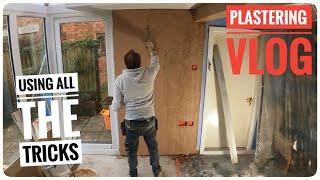 Plastering Vlog - Using all the tricks to finish this job in a day