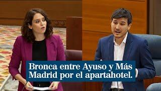 Rifirrafe entre Ayuso y Más Madrid por el apartahotel: "Se le está poniendo cara de Cifuentes"