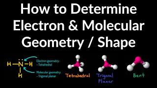 How to Determine Electron Geometry and Molecular Geometry & Shape with VSEPR Table Examples