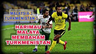 MALAYSIA [3] VS TURKMENISTAN [1] | ASIAN CUP 2022 | HIGHLIGHTS & GOALS