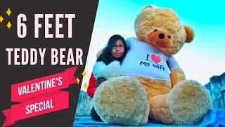 6 Feet Teddy Bear Unboxing | Valentine Giant Teddy Bear Unboxing | Valentine Gift Ideas For Her