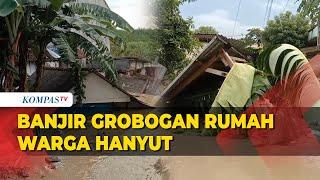 Rumah Warga Hanyut Akibat Banjir di Gubug Grobogan