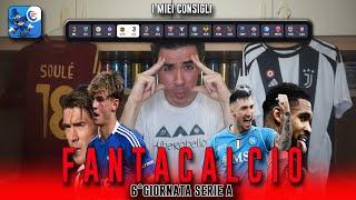 CONSIGLI FANTACALCIO 6°GIORNATA SERIE A! SCHIERO DANILO?! RISCHIO CONCEICAO? PRIMO GOL DI LAUTARO?