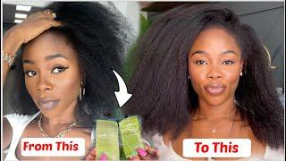 2 Ways i use Aloe Vera to get my hair from dry and brutal to thick, healthy N long. shocking results