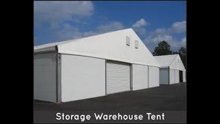 Storage Warehouse Tent | Temporary Structures Tent Setup | White PVC Tent #tent #tenthouse #tents