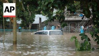 Tropical storm battering Philippines leaves at least 24 people dead