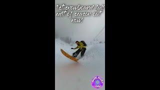 1st powder turns of snowboard season full edit out now #snowboarding #splitboarding #backcountry