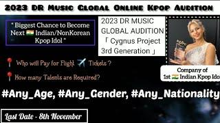 How to Apply in 2023 DR Music Global Kpop Audition| HINDI SUBTITLES | #sriyalenka #indianunnie