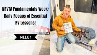 NRVTA Fundamentals Week: Daily Recaps of Essential RV Lessons!