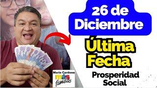  26 de DICIEMBRE/2024, BENEFICIARIOS De RENTA CIUDADANA, ULTIMA FECHA PARA COBRO. 