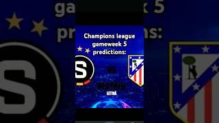 Champions league gameweek 5 prediction: Sparta Prague vs Atletico Madrid