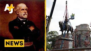 Crowd Cheers As Robert E. Lee Statue Is Removed From Richmond