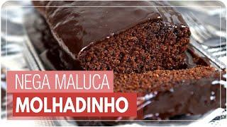 BOLO NEGA MALUCA MOLHADINHO, FÁCIL E DELICIOSO (receita de liquidificador | Mamãe Vida Saudável #354