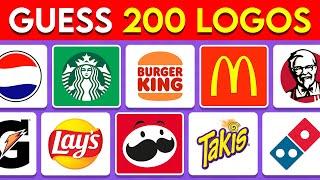 Guess The Logo In 3 Seconds | Food & Drink Edition | 200 Logos