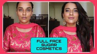 ONE BRAND MAKEUP TUTORIAL | SUGAR COSMETICS | INDIAN FESTIVE MAKEUP LOOK | AFFORDABLE BRAND