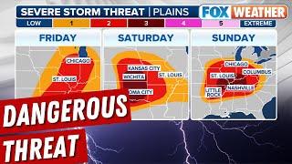 Dangerous Storms Expected For Memorial Day Weekend; Hail, Damaging Winds, Strong Tornadoes Possible