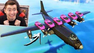 GTA V Online: MISSÃO IMPOSSÍVEL - TRANSPORTE DE CARROS com um AVIÃO!!! (CORRIDA)